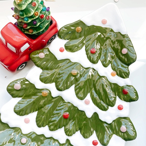 2023 Threshold Christmas Tree Ceramic Dish Tray - Picture 1 of 4